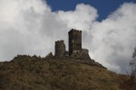 Hrad Hazmburk - horní hrad s Bílou věží