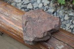 Chrustenická šachta - ukázka těžené železné rudy