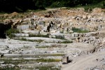 Lom Nebílovský Borek - blokově dělený granodiorit