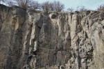 Polínský vrch - Krsy - sloupcovitá odlučnost bazaltu (čediče) - neogénní lávový proud