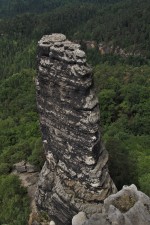 Pravčická brána - výhled na skalní pískovcovou věž