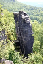 Tiské stěny - skalní město Tisá  - sklaní věž