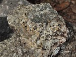 Skalní útvar - Ďáblova prdel - porfyrická hrubozrnná žula moldanubického plutonu - detail