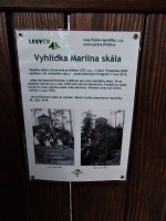 Vyhlídka Mariina skála u Milínova - historie altánu