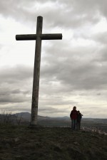 Vrch Radobýl u Litoměřic - kříž na vrcholu 