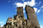 Hrad Hazmburk a nepravidelná sloupcová odlučnost bazanitu - horní hrad