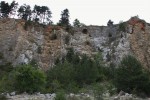 Houbův lom - Koněprusy - původní vchod do jeskyní objevený po odstřelu v roce 1950