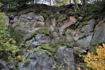 Podhorní vrch a maar Rájov - opuštěný lom - nepravidelný rozpad bazaltu