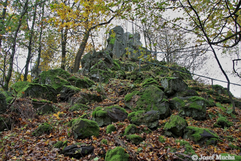 Podhorní vrch a maar Rájov - Velká Podhora - detail