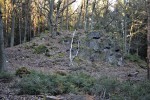 Čertovo břemeno - skalní hřbet ze silicitu (lidově buližník)