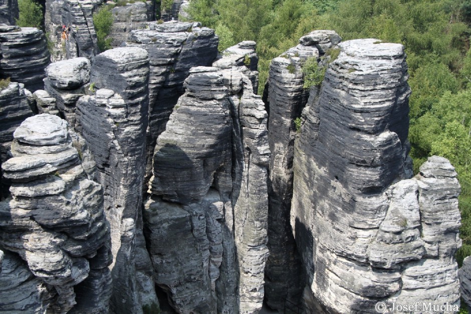 Tiské stěny - skalní město Tisá  