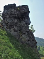 Tolštejn u Jiřetína pod Jedlovou - znělcová (fonolitová) skála
