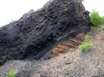 Železná hůrka - uložené tufy dvou erupcí