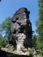 Tiské stěny - skalní město Tisá - selektivní zvětrávání vrstev